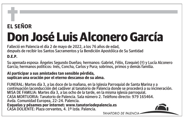 Don José Luis Alconero García