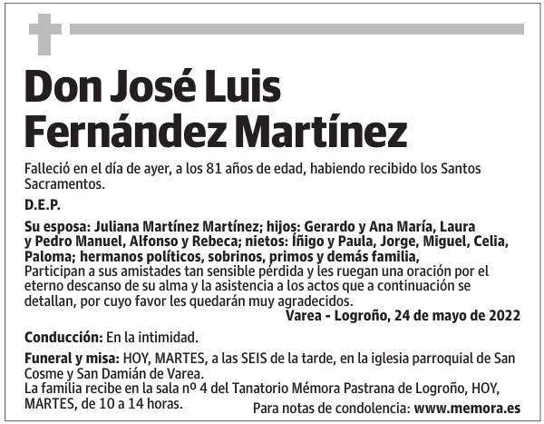 Don  José  Luis  Fernández  Martínez