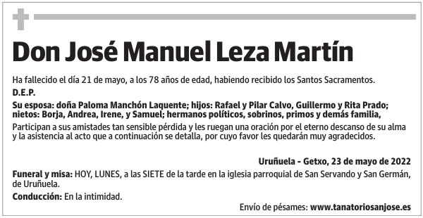 Don  José  Manuel  Leza  Martín