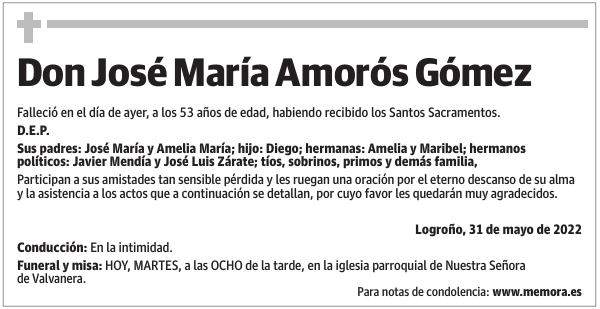 Don  José  María  Amorós  Gómez