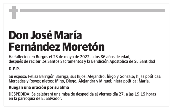 Don José María Fernández Moretón