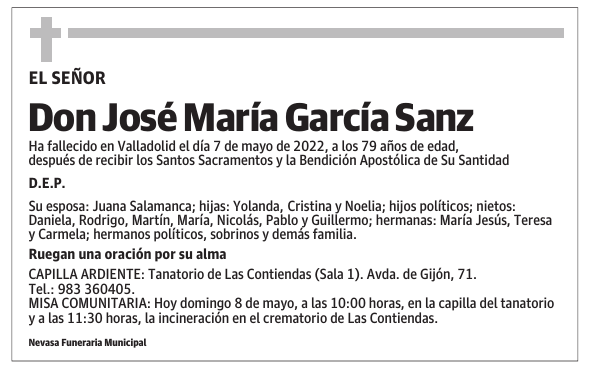 Don José María García Sanz