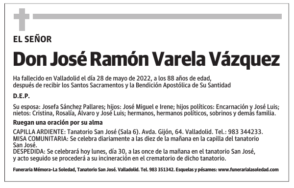 Don José Ramón Varela Vázquez
