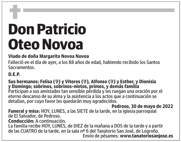 Don  Patricio  Oteo  Novoa