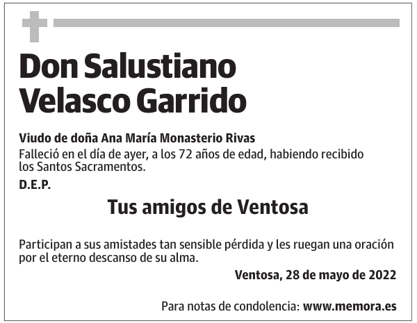 Don  Salustiano  Velasco  Garrido