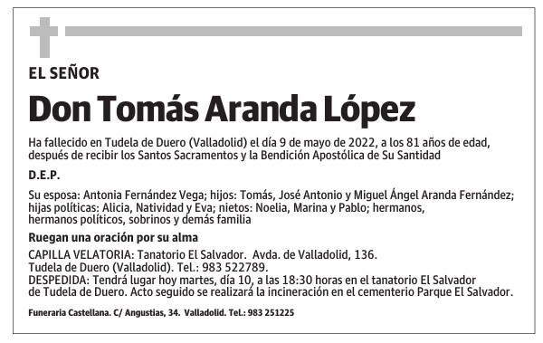 Don Tomás Aranda López