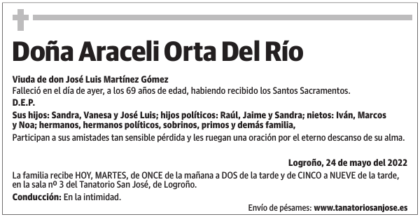 Doña  Araceli  Orta  Del  Río