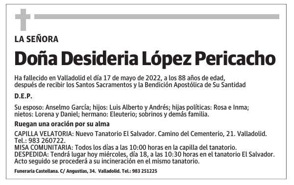 Doña Desideria López Pericacho