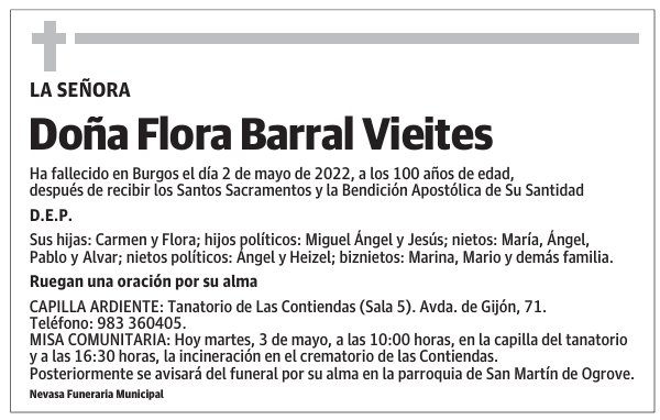 Doña Flora Barral Vieites