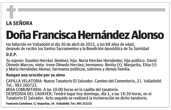 Doña Francisca Hernández Alonso
