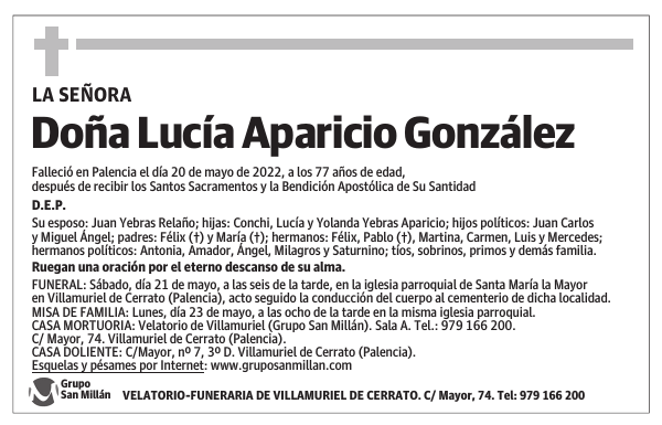 Doña Lucía Aparicio González