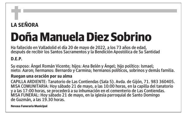 Doña Manuela Diez Sobrino
