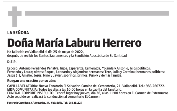 Doña María Laburu Herrero