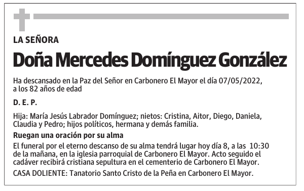 Doña Mercedes Domínguez González