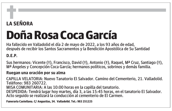 Doña Rosa Coca García