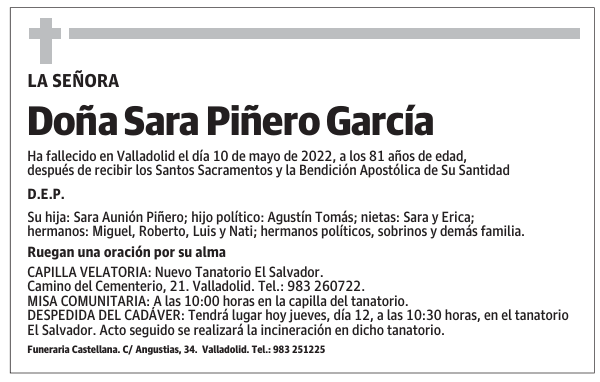Doña Sara Piñero García