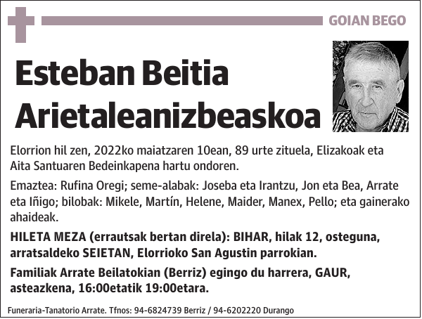Esteban Beitia Arietaleanizbeaskoa