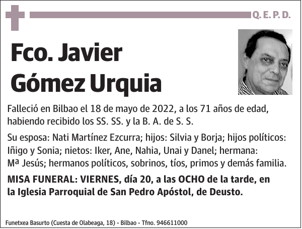 Fco. Javier Gómez Urquia