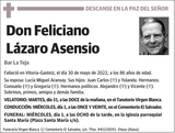 Feliciano  Lázaro  Asensio