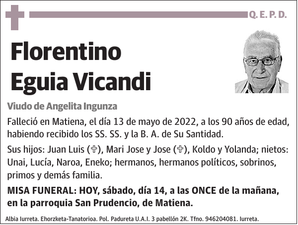 Florentino Eguia Vicandi