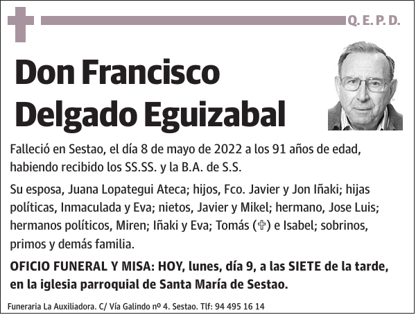 Francisco Delgado Eguizabal