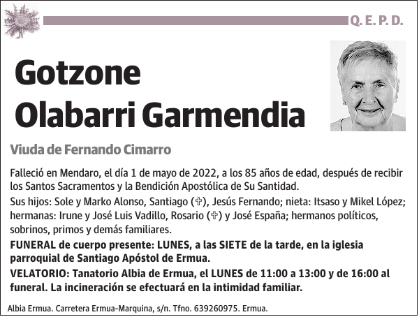 Gotzone Olabarri Garmendia