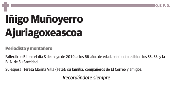 Iñigo Muñoyerro Ajuriagoxeascoa