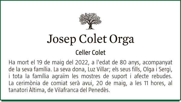 JOSEP  COLET  ORGA