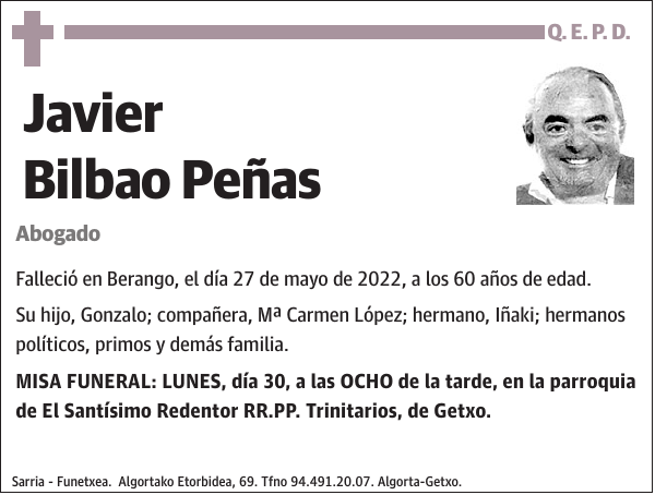 Javier Bilbao Peñas