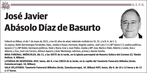 José Javier Abásolo Díaz de Basurto