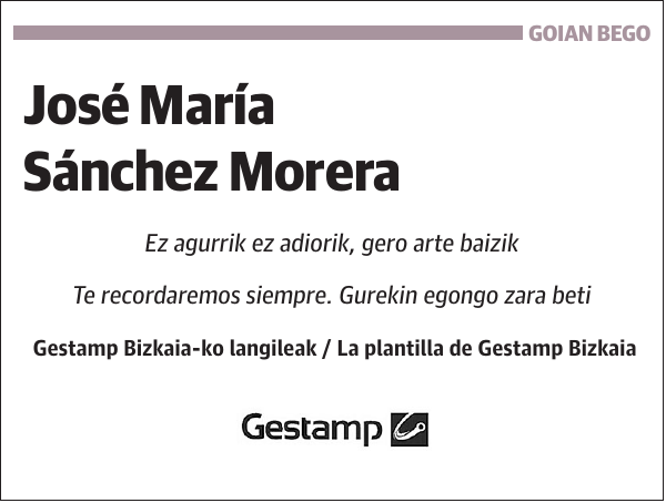 José María Sánchez Morera