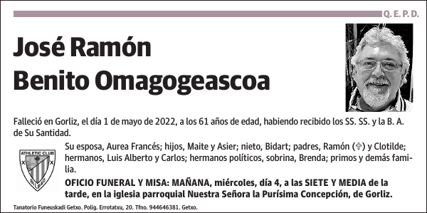 José Ramón Benito Omagogeascoa
