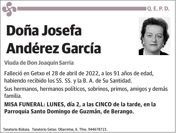Josefa Andérez García