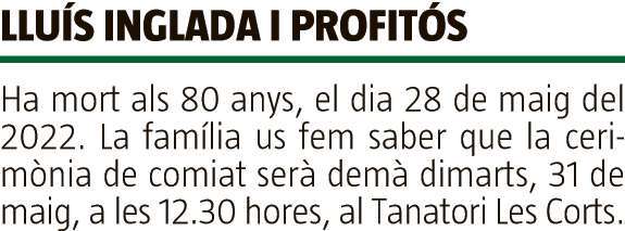 LLUÍS  INGLADA  I  PROFITÓS