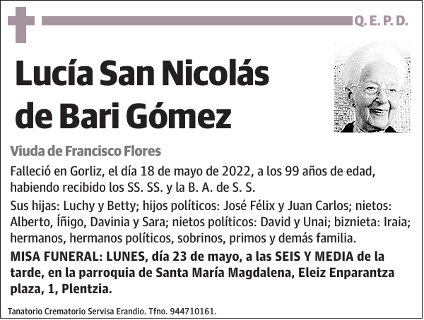 Lucía San Nicolás de Bari Gómez