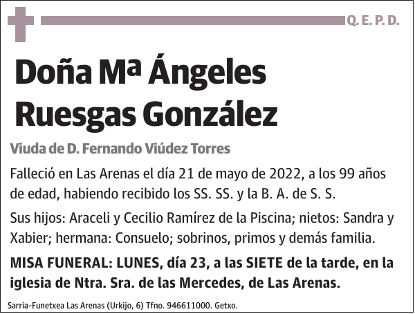 Mª Ángeles Ruesgas González