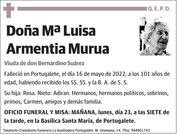 Mª Luisa Armentia Murua
