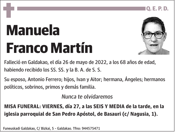 Manuela Franco Martín