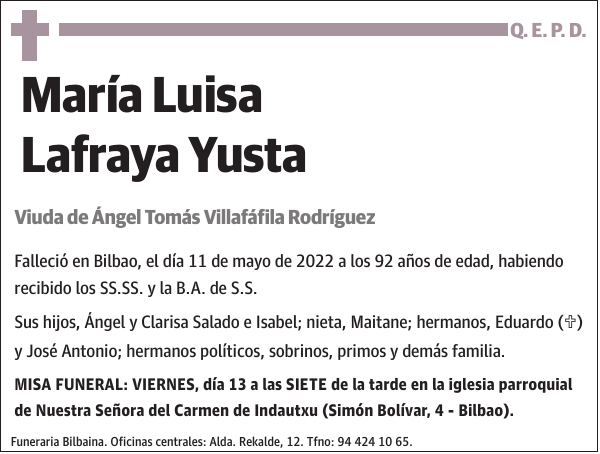 María Luisa Lafraya Yusta