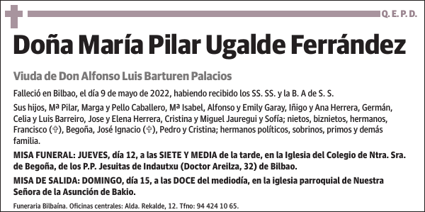 María Pilar Ugalde Ferrández