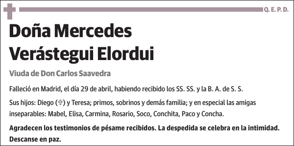 Mercedes Verástegui Elordui