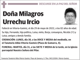Milagros  Urrechu  Ircio