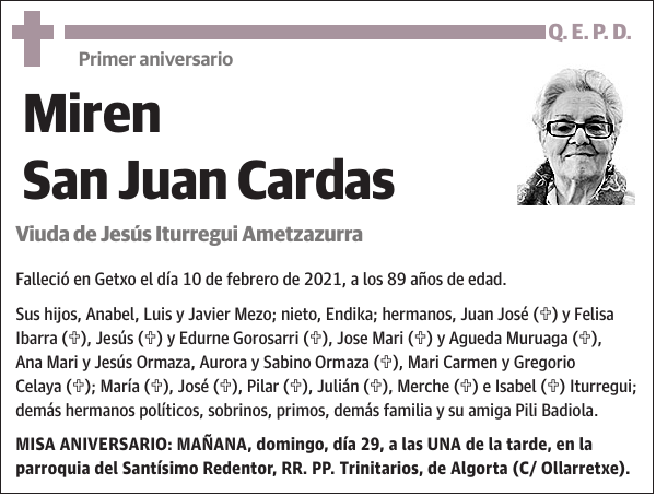 Miren San Juan Cardas