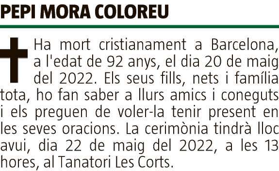 PEPI  MORA  COLOREU