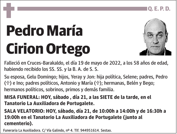 Pedro María Cirion Ortego
