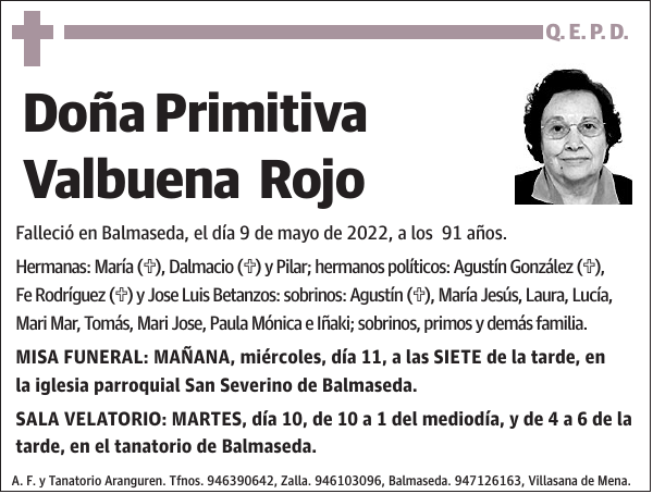 Primitiva Valbuena Rojo
