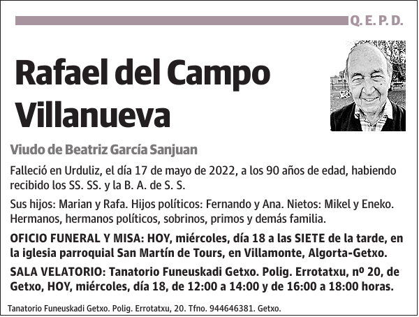 Rafael del Campo Villanueva