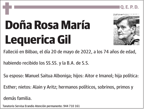 Rosa María Lequerica Gil