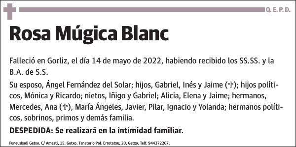Rosa Múgica Blanc