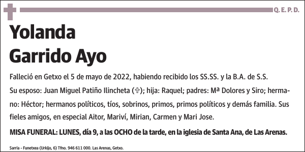 Yolanda Garrido Ayo